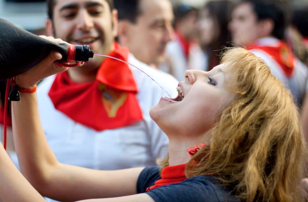 how to drink properly from the bota bag