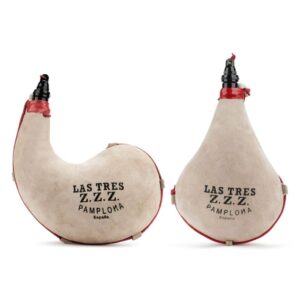 Cured pitch-lined wineskins 1.5 L, curved and straight